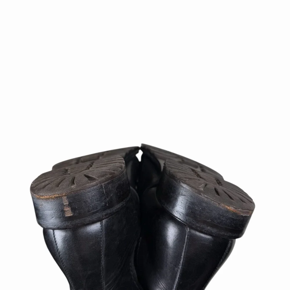 Bally Made in Italy Men's Leather Zip Chelsea‎ Ankle Boots Men's 7.5 M Black